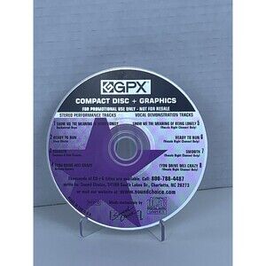 Vintage GPX Sound Choice Promotional CD Karaoke Backstreet Boys Santana Britney